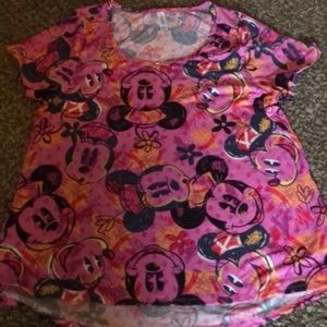 LulaRoe Disney Minnie Mouse Pink Top
